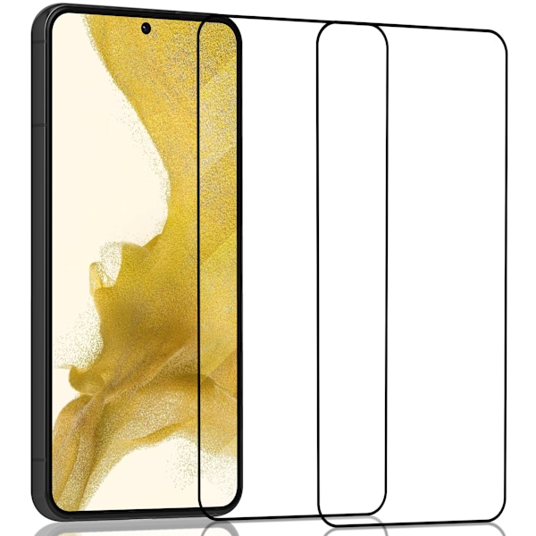 2-Pack SAMSUNG S22 Näytönsuoja - Karkaistu Lasi 9H - Super laatu 3D