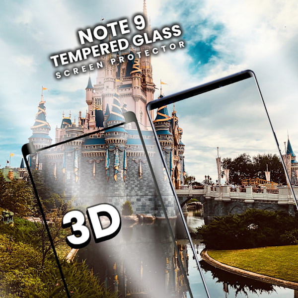 1-Pack SAMSUNG GALAXY NOTE 9 Skærmbeskyttelse - Hærdet Glas 9H - Super kvalitet 3D