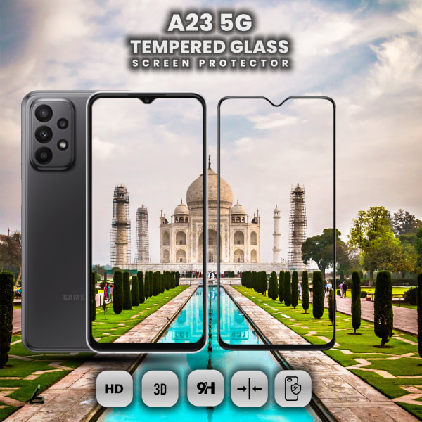 Samsung Galaxy A23 5G - Härdat Glas 9H - Super Kvalitet 3D Skärmskydd