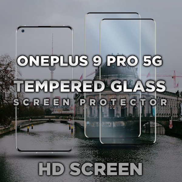 2-Pack ONEPLUS 9 PRO Skærmbeskyttelse - Hærdet Glas 9H - Super kvalitet 3D