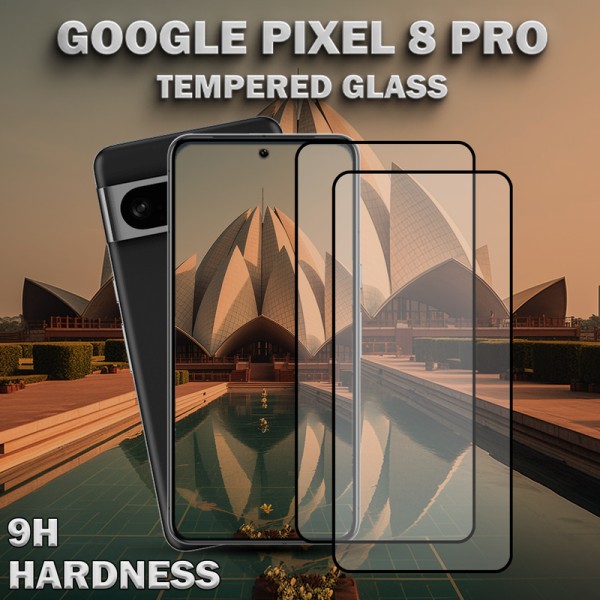 2-Pack GOOGLE PIXEL 8 PRO Skärmskydd - Härdat Glas 9H - Super kvalitet 3D