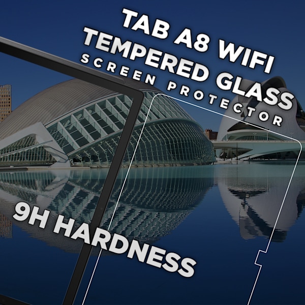 1-Pack SAMSUNG GALAXY TAB A8 Näytönsuoja - Karkaistu Lasi 9H - Super laatu 3D