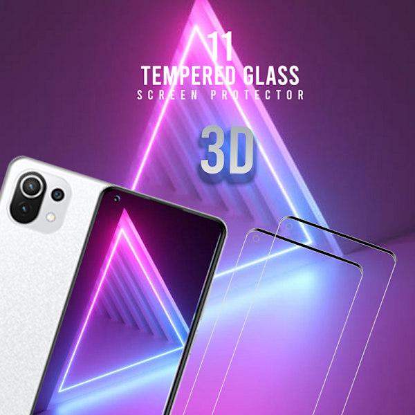 2-Pack Xiaomi 11 - Härdat glas 9H - Super kvalitet 3D Skärmskydd