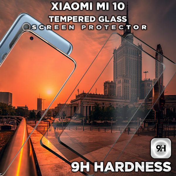 2-Pack XIAOMI MI 10 Skærmbeskyttelse - Hærdet Glas 9H - Super kvalitet 3D