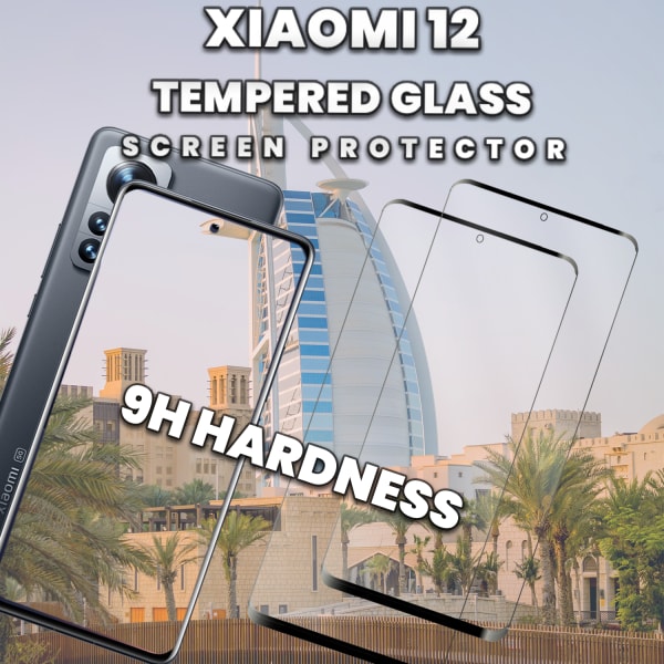 2 Pack Xiaomi 12 - Härdat glas 9H-Super kvalitet 3D Skärmskydd