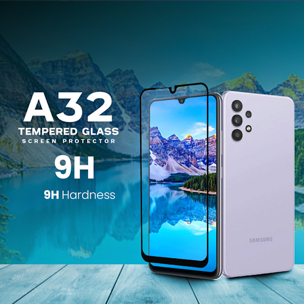 Samsung Galaxy A32 - Härdat glas 9H - Super kvalitet 3D