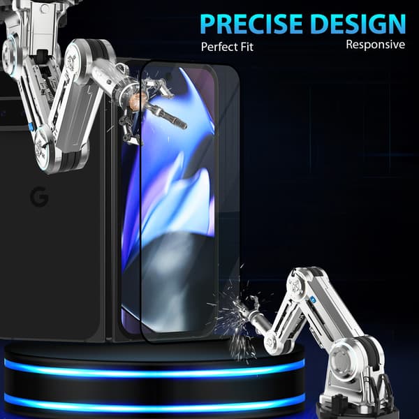 2-Pack Google Pixel 9 Pro Fold Skärmskydd - Härdat Glas 9H - Super kvalitet 3D