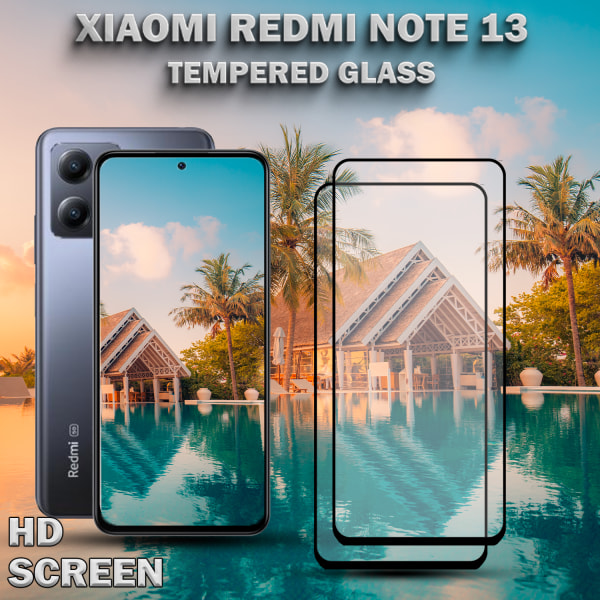 2-Pack Xiaomi Redmi Note 13 - Härdat glas 9H - Super kvalitet 3D Skärmskydd