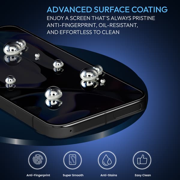 2-Pack Google Pixel 9 Pro XL Privacy Skärmskydd & 1-Pack linsskydd - Härdat Glas 9H - Super kvalitet 3D