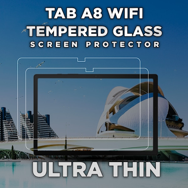 2-Pack SAMSUNG GALAXY TAB A8 Skærmbeskyttelse - Hærdet Glas 9H - Super kvalitet 3D