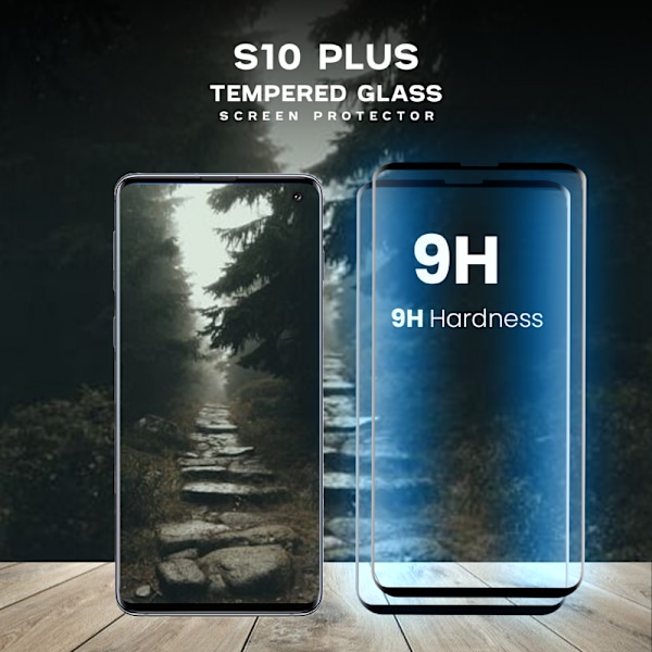 2- Pack Samsung S10 Plus - Härdat Glas 9H - Super Kvalitet 3D