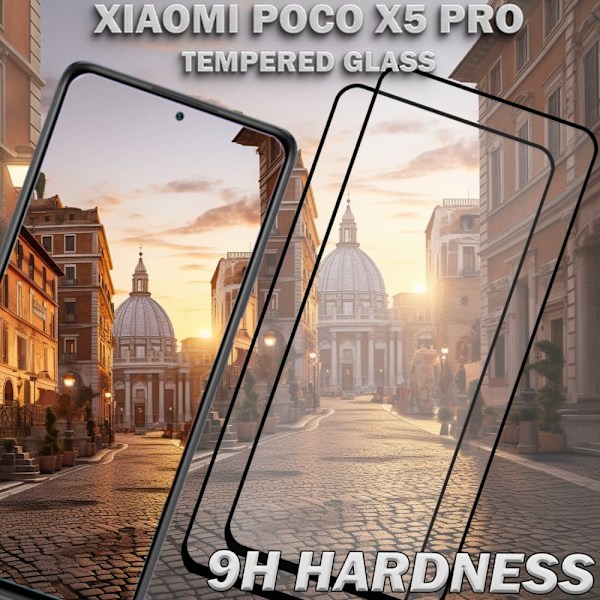 2-Pack XIAOMI POCO X5 PRO Skærmbeskyttelse - Hærdet Glas 9H - Super kvalitet 3D