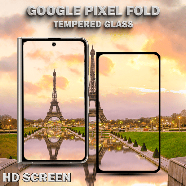 1-Pack GOOGLE PIXEL FOLD Skærmbeskyttelse - Hærdet Glas 9H - Super kvalitet 3D