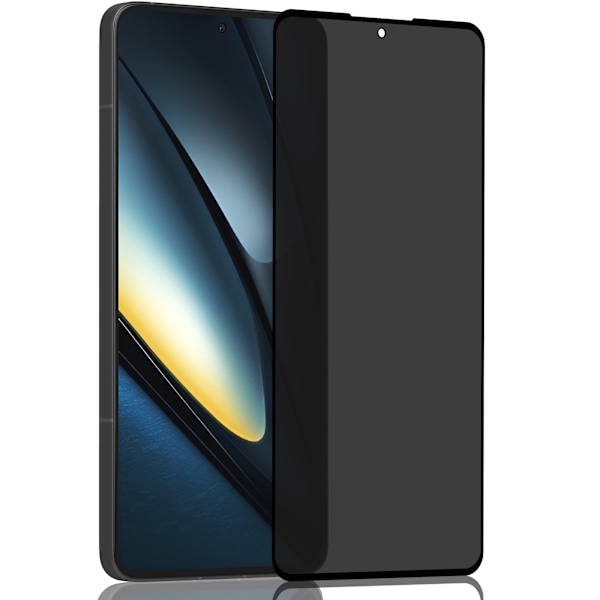 1-Pack Xiaomi Poco F6 Privacy Näytönsuoja - Karkaistu Lasi 9H - Super laatu 3D