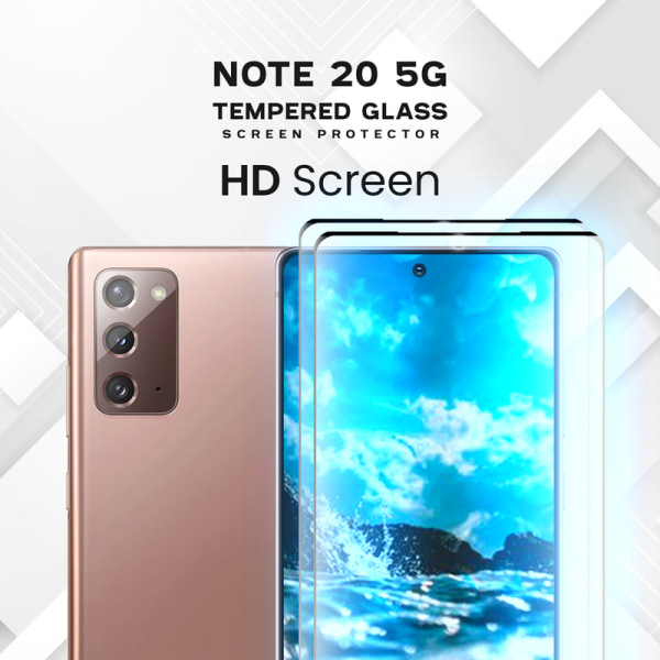 2 Pack Samsung Galaxy Note 20 5G -Härdat glas 9H -Super kvalitet