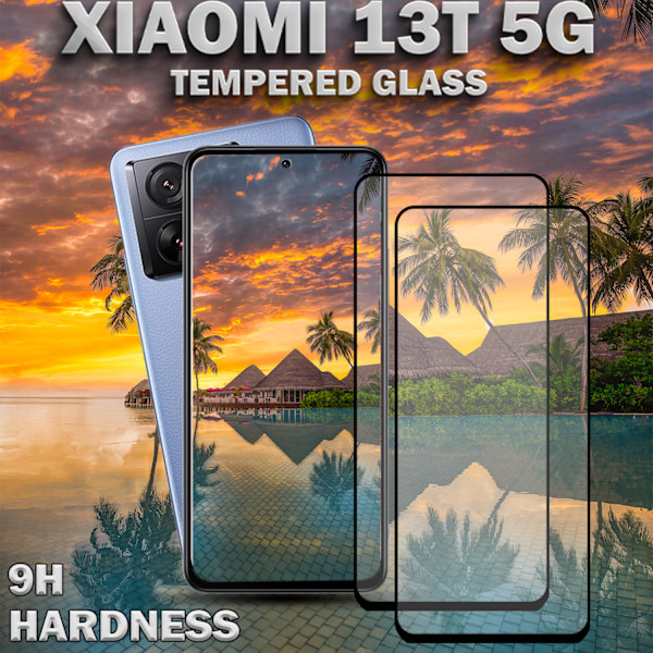 2-Pack Xiaomi 13T 5G - Härdat glas 9H - Super kvalitet 3D Skärmskydd