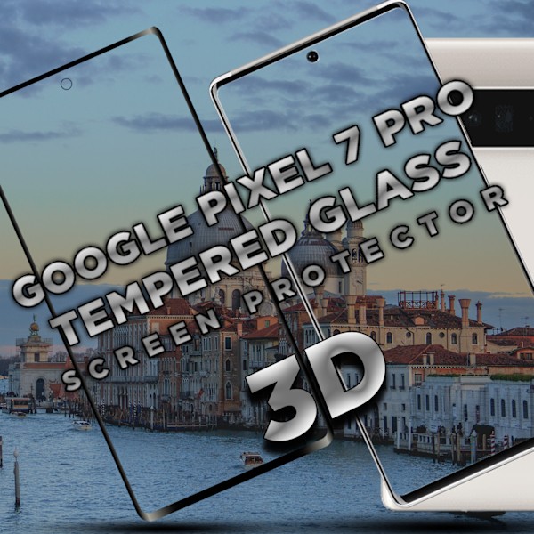 Google Pixel 7 Pro - Härdat Glas 9H - Super kvalitet 3D Skärmskydd