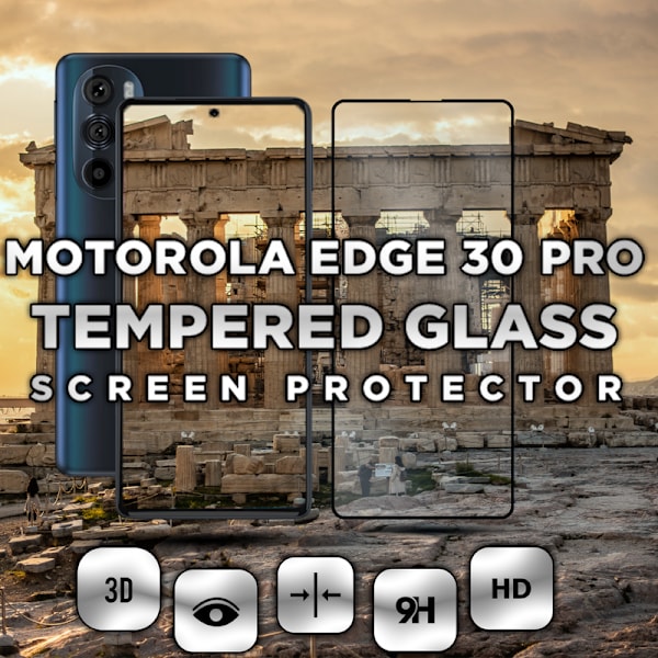 1-Pack MOTOROLA EDGE 30 PRO Näytönsuoja - Karkaistu Lasi 9H - Super laatu 3D