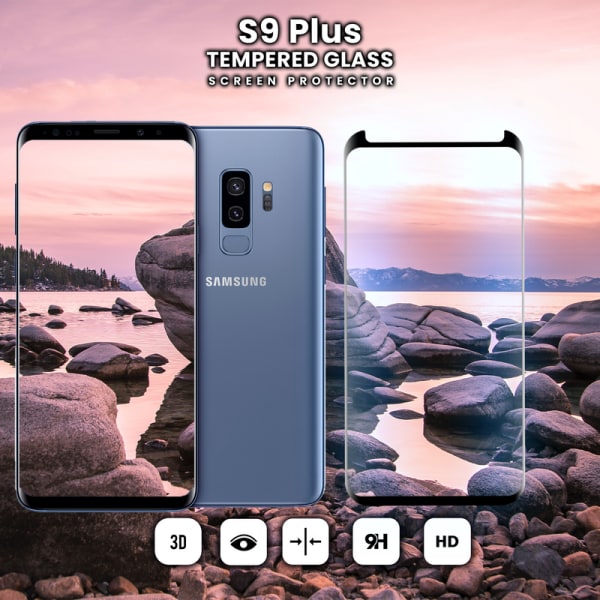 Samsung Galaxy S9 Plus - Härdat glas 9H -Super kvalitet 3D