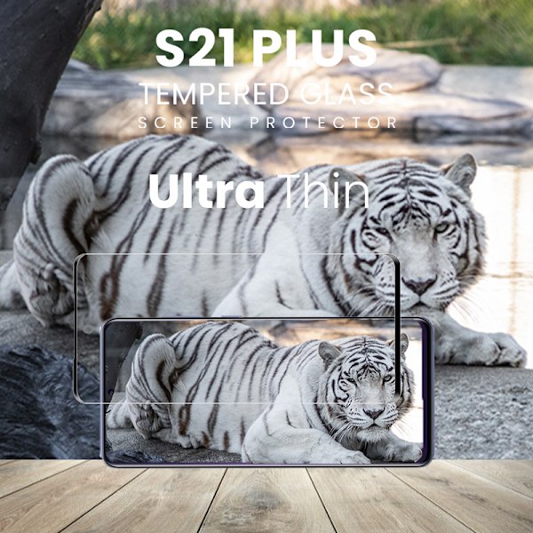 1-Pack SAMSUNG S21 PLUS Näytönsuoja - Karkaistu Lasi 9H - Super laatu 3D
