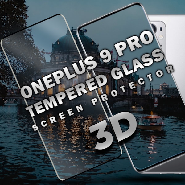 OnePlus 9 Pro - Härdat Glas 9H - Super kvalitet - 3D Skärmskydd