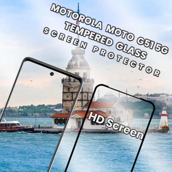 Motorola Moto G51 (5G) - Härdat Glas 9H - Super kvalitet 3D Skärmskydd