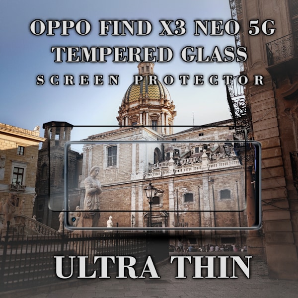 OPPO FIND X3 NEO 5G - Härdat glas 9H-Super kvalitet 3D