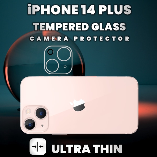 iPhone 14 Plus Linsskydd - 9H Härdat Glas - Super 3D Linsskydd
