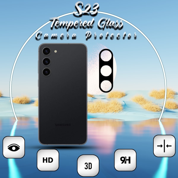 1-Pack Linsskydd Samsung Galaxy S23 - Härdat Glas 9H - Super 3D Linsskydd