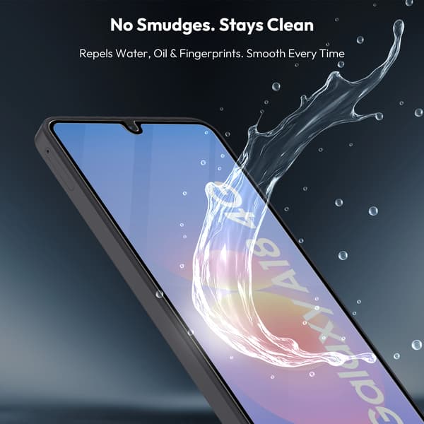 2-Pack Samsung A18 Skärmskydd & 2-Pack linsskydd - Härdat Glas 9H - Super kvalitet 3D