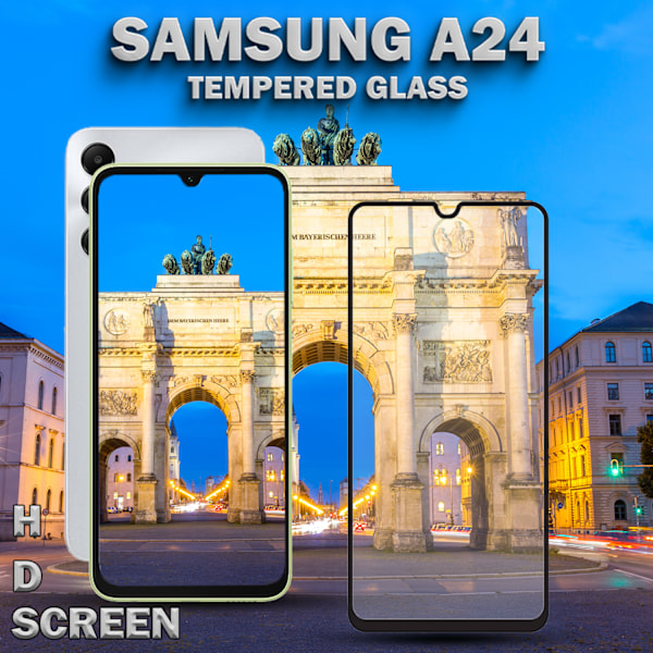 Samsung Galaxy A24 - Härdat Glas 9H - Super Kvalitet 3D Skärmskydd