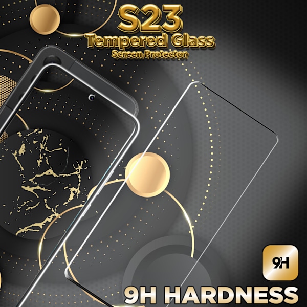 1-Pack SAMSUNG S23 Näytönsuoja - Karkaistu Lasi 9H - Super laatu 3D