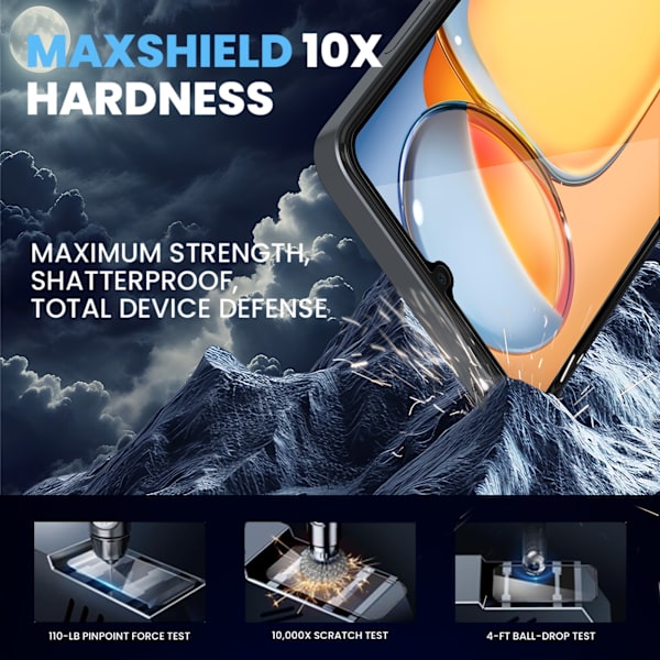 2-Pack Xiaomi Redmi 13C 5G Skärmskydd & 2-Pack linsskydd - Härdat Glas 9H - Super kvalitet 3D
