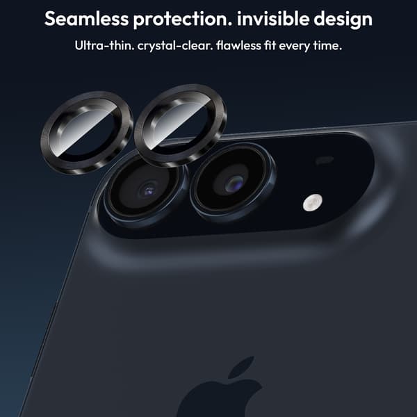 2-Pack iPhone Duo Kameralinsskydd - Härdat Glas 9H - Super kvalitet 3D