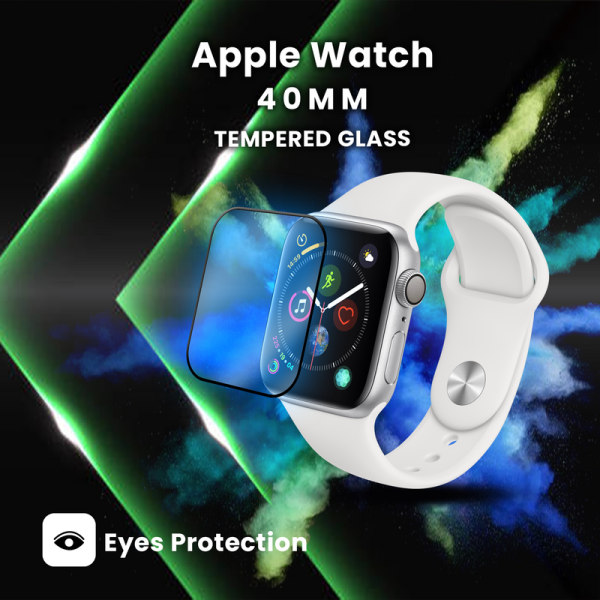 Apple Watch 40mm – Härdat glas 9H – Super kvalitet 3D Skärmskydd