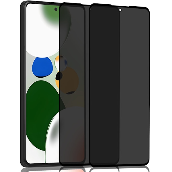 2-Pack Xiaomi Poco X5 Privacy Näytönsuoja - Karkaistu Lasi 9H - Super laatu 3D