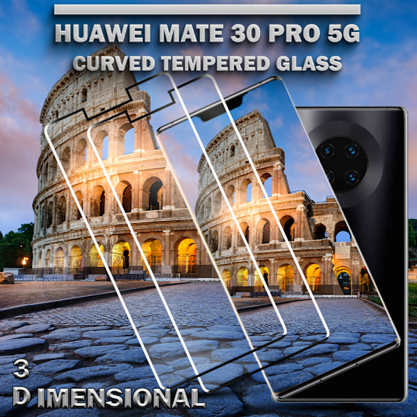 2-Pack HUAWEI MATE 30 PRO Skærmbeskyttelse - Hærdet Glas 9H - Super kvalitet 3D