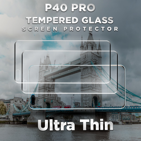 2-Pack Huawei P40 Pro - Härdat Glas 9H – Super kvalitet 3D Skärmskydd