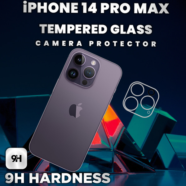 iPhone 14 Pro Max Linsskydd - 9H Härdat glas- Super kvalitet