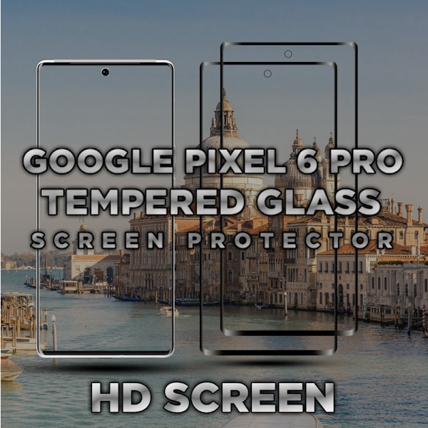 2 Pack Google Pixel 6 Pro - Härdat glas 9H - Super kvalitet 3D