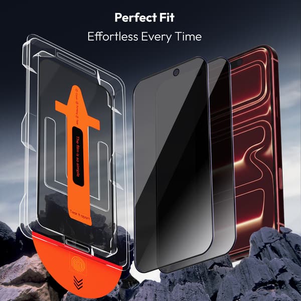 1-Pack iPhone 18 Pro Max Privacy Skärmskydd - Härdat Glas | [Automatisk Installation] - Bubbelfritt iPhone 18 Pro Max
