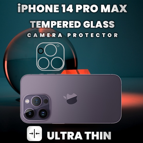 iPhone 14 Pro Max Linsskydd - 9H Härdat Glas- Super 3D Linsskydd