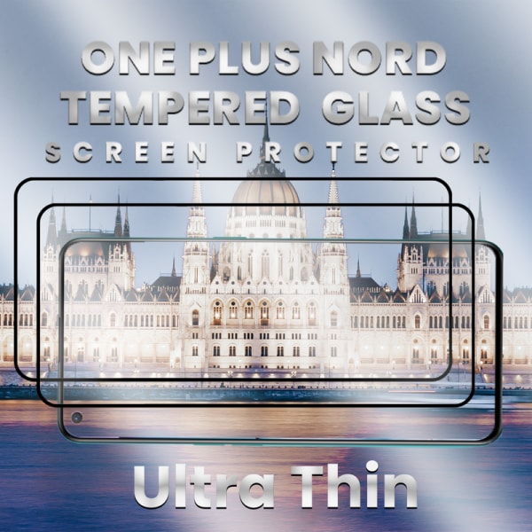 2-Pack OnePlus Nord - Härdat Glas 9H - Super kvalitet 3D Skärmskydd