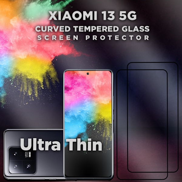 2-Pack XIAOMI 13 Näytönsuoja - Karkaistu Lasi 9H - Super laatu 3D