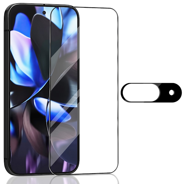 1-Pack Google Pixerl 9 Skärmskydd & 1-Pack linsskydd - Härdat Glas 9H - Super kvalitet 3D