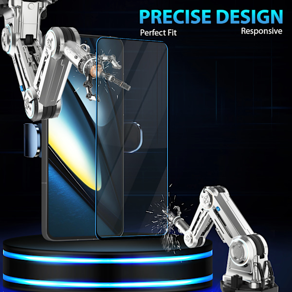 2-Pack Xiaomi Poco F6 Näytönsuoja - Karkaistu Lasi 9H - Super laatu 3D