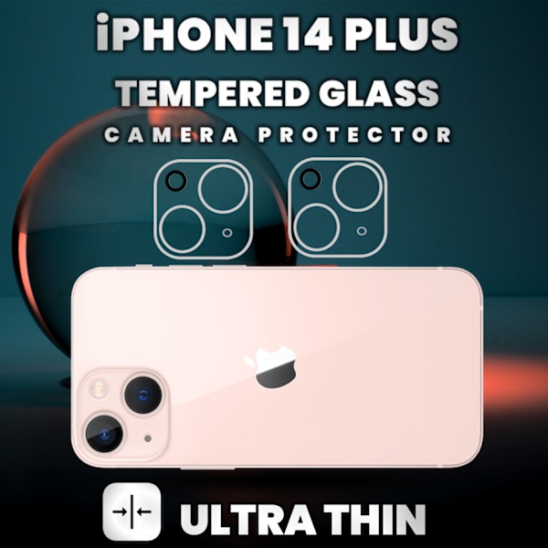 2-Pack Iphone 14 Plus Linsskydd - 9H Härdat Glas - Super 3D