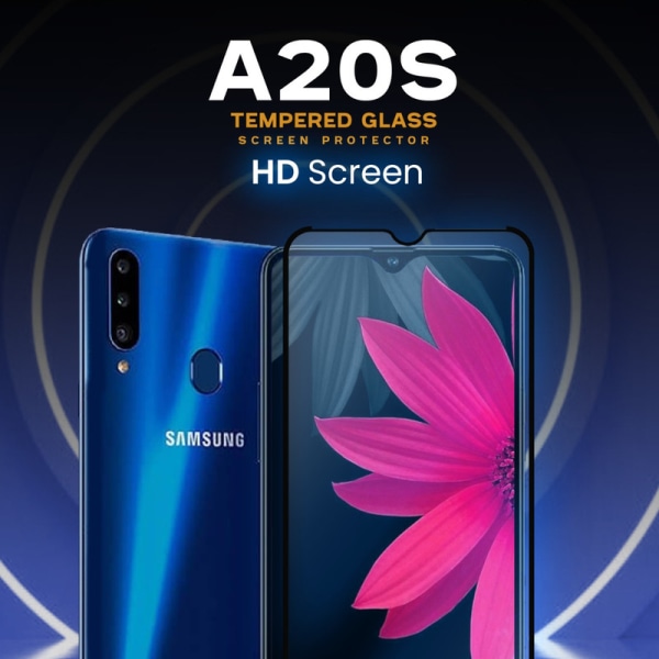 Samsung Galaxy A20s -Härdat Glas 9H-Super Kvalitet 3D Skärmskydd