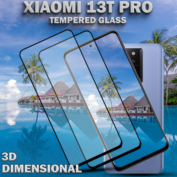 2-Pack Xiaomi 13T Pro - Härdat glas 9H - Super kvalitet 3D Skärmskydd