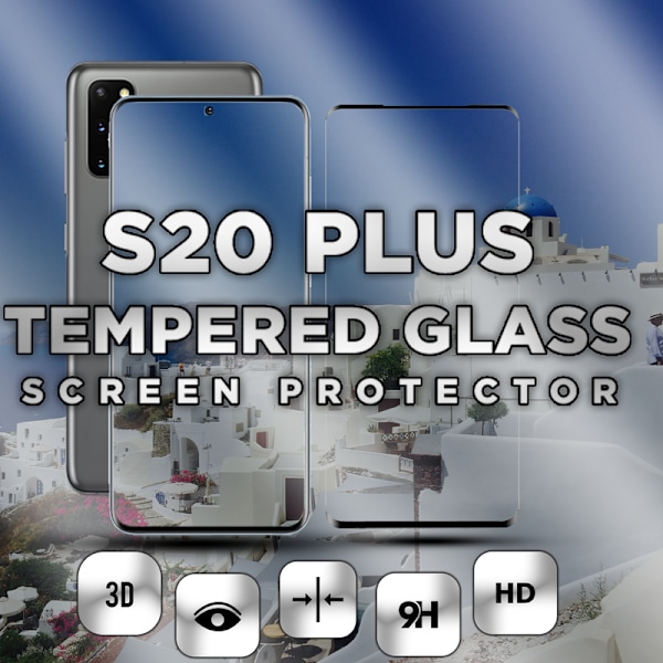 1-Pack SAMSUNG S20 PLUS Skærmbeskyttelse - Hærdet Glas 9H - Super kvalitet 3D